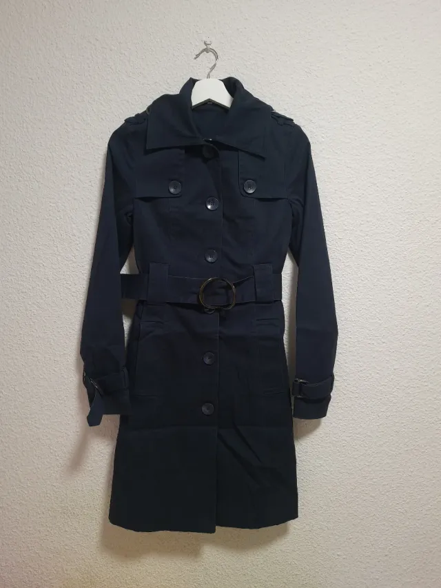 Gabardina azul Talla XS