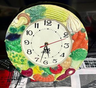 Orologio da parete con verdure
