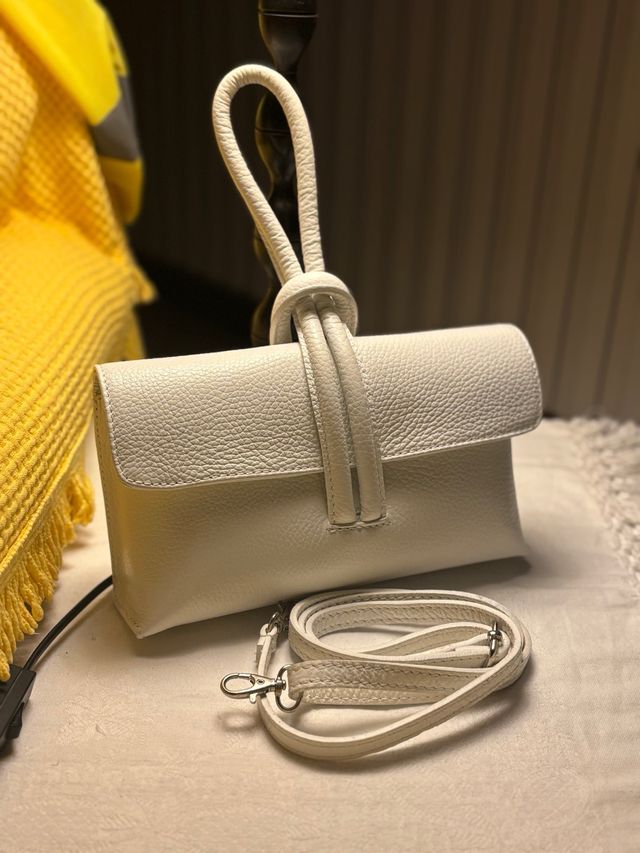 Borsa a mano bianca