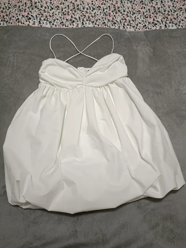 Vestido corto Zara blanco