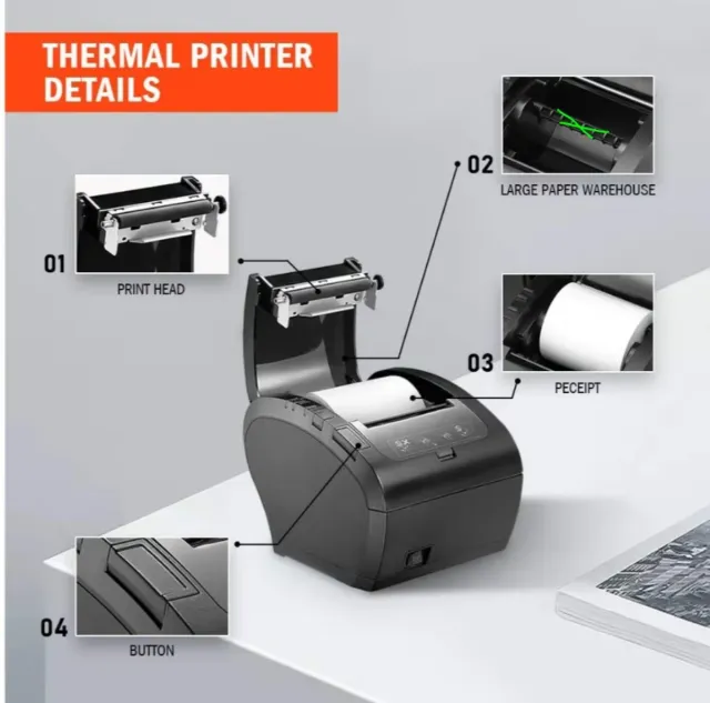 IMPRESORA TÉRMICA MUNBYN ITPP047P (80mm)