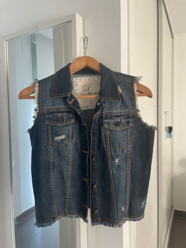 Chaleco Vaquero Azul Talla S