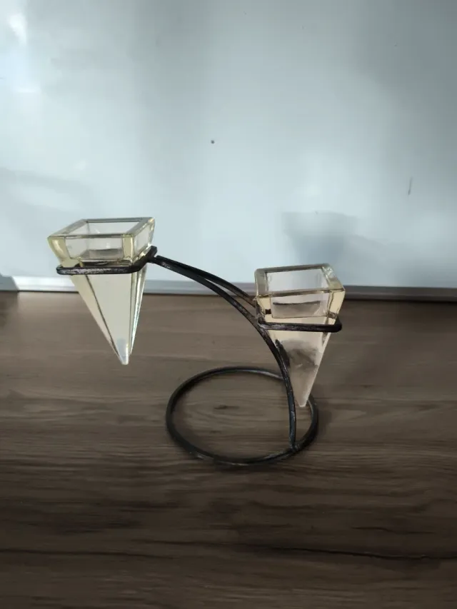 Portavelas moderno-rústico