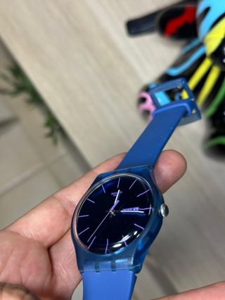 Reloj Swatch Azul Transparente