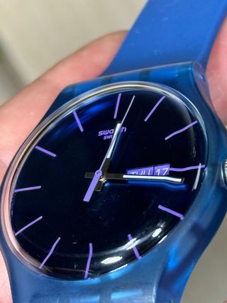 Reloj Swatch Azul Transparente