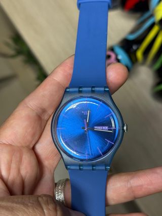 Reloj Swatch Azul Transparente