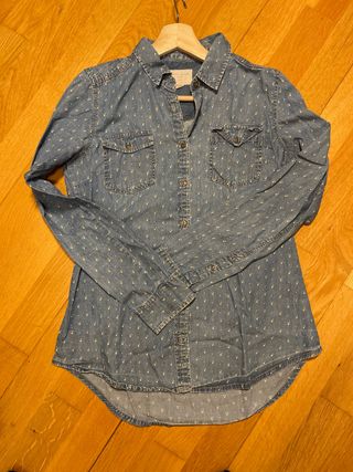 Camisa vaquera estampada