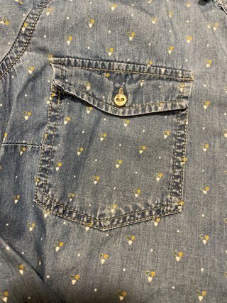 Camisa vaquera estampada