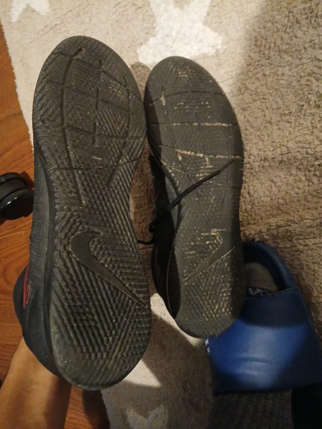 Zapatillas Futsal Nike Mercurial Negras Rojas