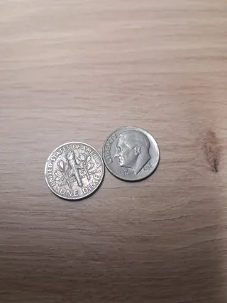 Lote 2 Monedas One Dime USA