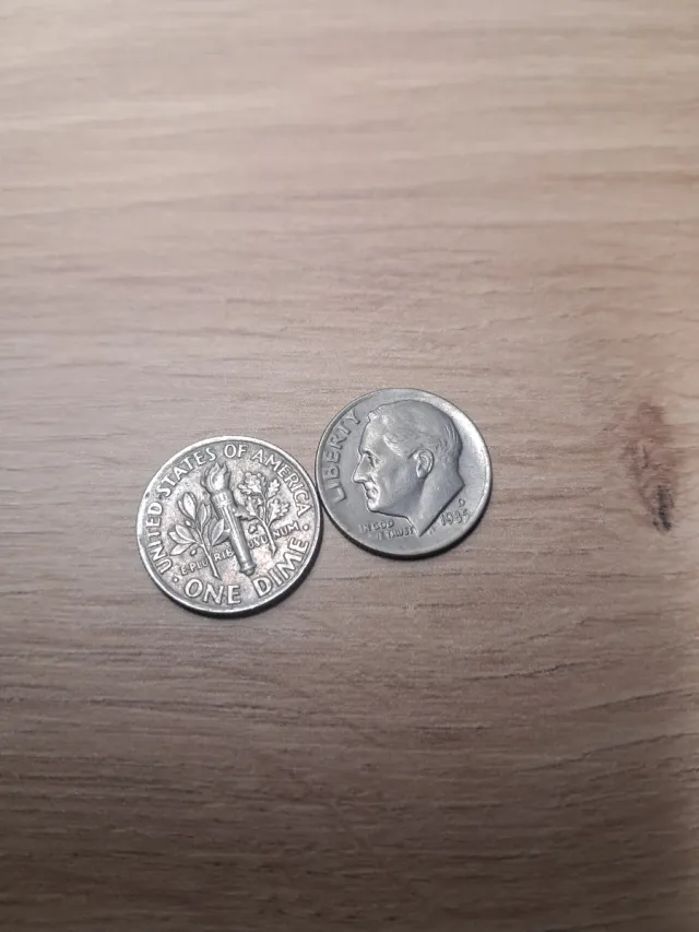 Lote 2 Monedas One Dime USA