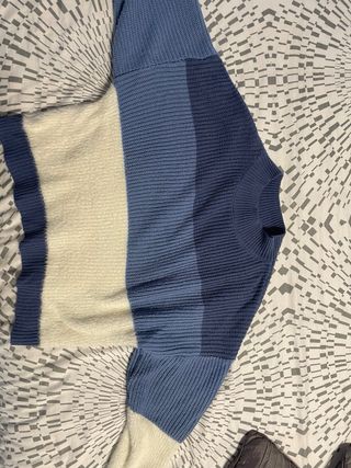 Jersey de rayas azul y blanco talla única