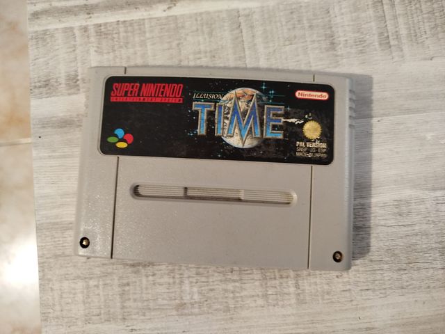 Cartucho Super Nintendo Illusion of Time PAL ESP
