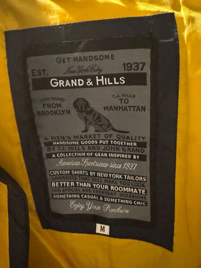 Gilet Grand & Hills Uomo Ragazzo M Blu/Giallo