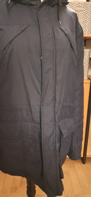 Giaccone impermeabile blu