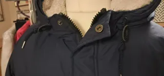 Giaccone impermeabile blu