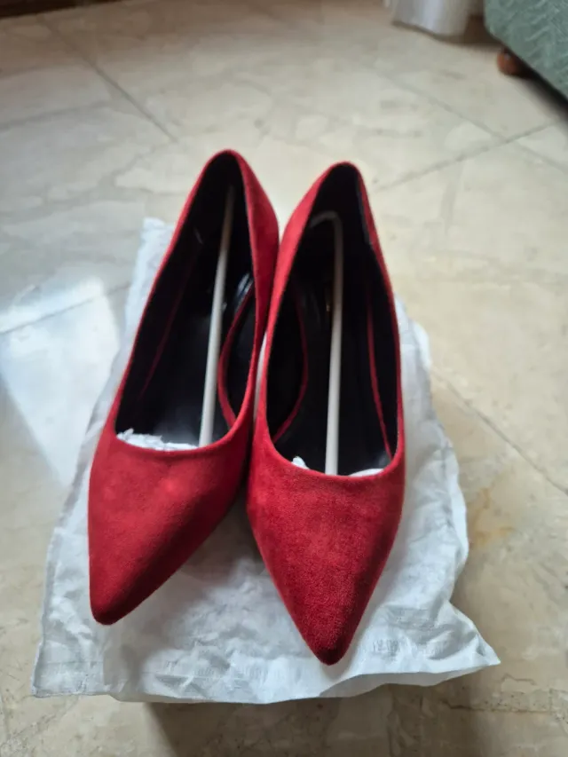 Tacones Top Girl terciopelo