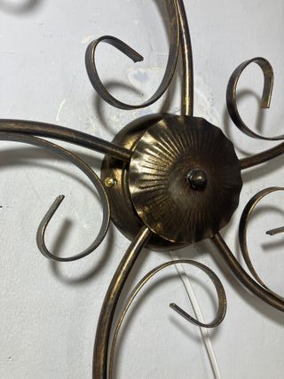 Lampada soffitto 5 luci metallo marrone/oro