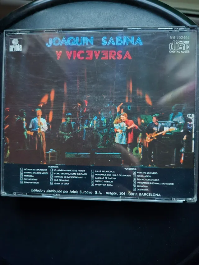CD Joaquín Sabina y Viceversa En Directo