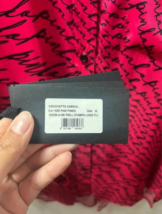 Camicia Pinko fantasia scritte