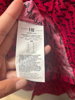 Camicia Pinko fantasia scritte