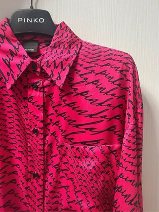 Camicia Pinko fantasia scritte