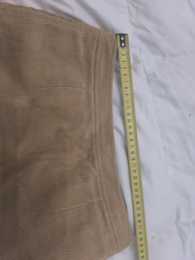 Minifalda de pana Calvin Klein beige