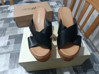 Sandali K&I Shoes N.37 Nero/Marrone