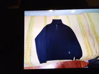 Maglione uomo zip collo alto nero