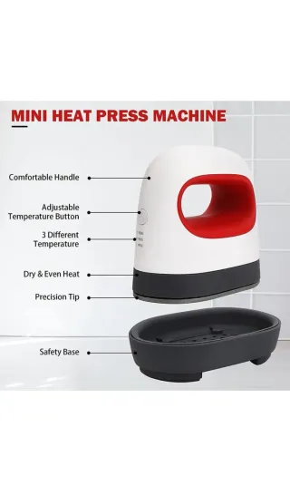Prensa térmica compacta para vinilo termoadhesivo