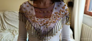 Coprispalle Donna/Danza del Ventre Oro e Viola