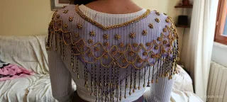 Coprispalle Donna/Danza del Ventre Oro e Viola