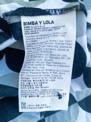 Blusón Bimba y Lola Talla M Estampado Geométrico