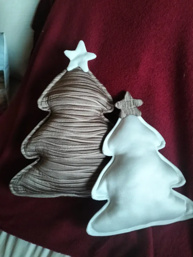 2 Cojines Árbol Navidad Tela