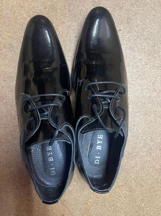 Zapatos de fiesta negros charol hombre