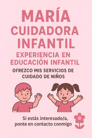 Busco trabajo como NIÑERA