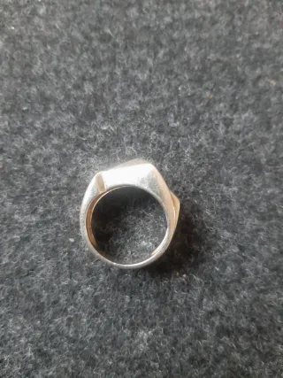 Anillo Plata Geométrico Moderno