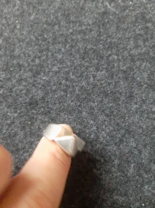 Anillo Plata Geométrico Moderno