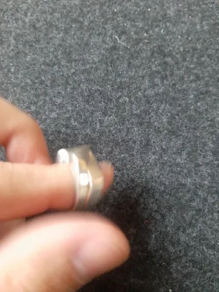 Anillo Plata Geométrico Moderno