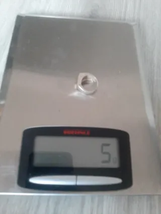 Anillo Plata Geométrico Moderno