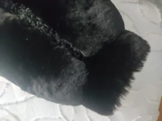 Abrigo Piel Mutón Negro Escucho ofertas