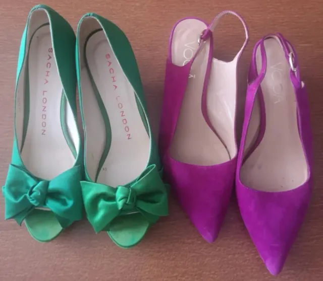 Zapatos Sacha London Verdes y Morados