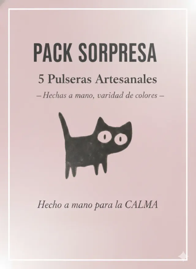 Pack 5 Pulseras Artesanales Hechas a Mano