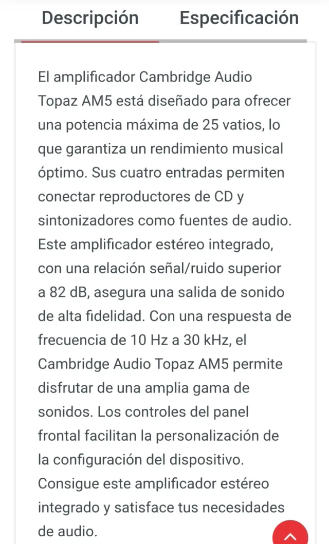 Amplificador Cambridge Audio Topaz AM5