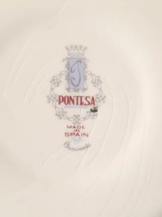 3 Piattini Caffè Vintage Floreale