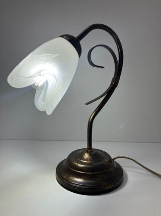 Lampada tavolo metallo marrone/oro