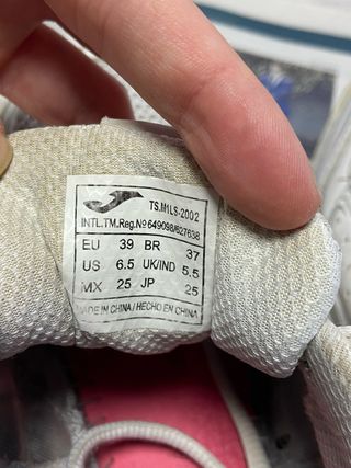 Zapatillas pádel Joma blancas