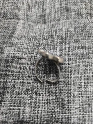 Conjunto Anillo y Pendientes Flor Roja