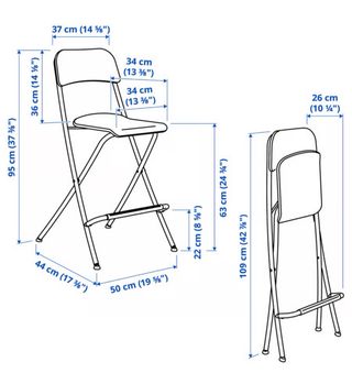 Taburete alto plegable FRANKLIN.