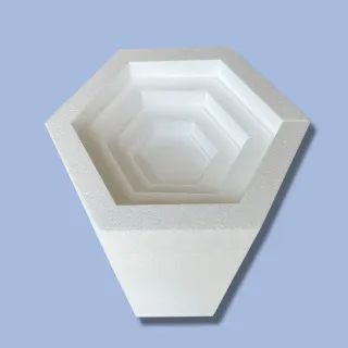 Cilindri esagonali in polistirolo